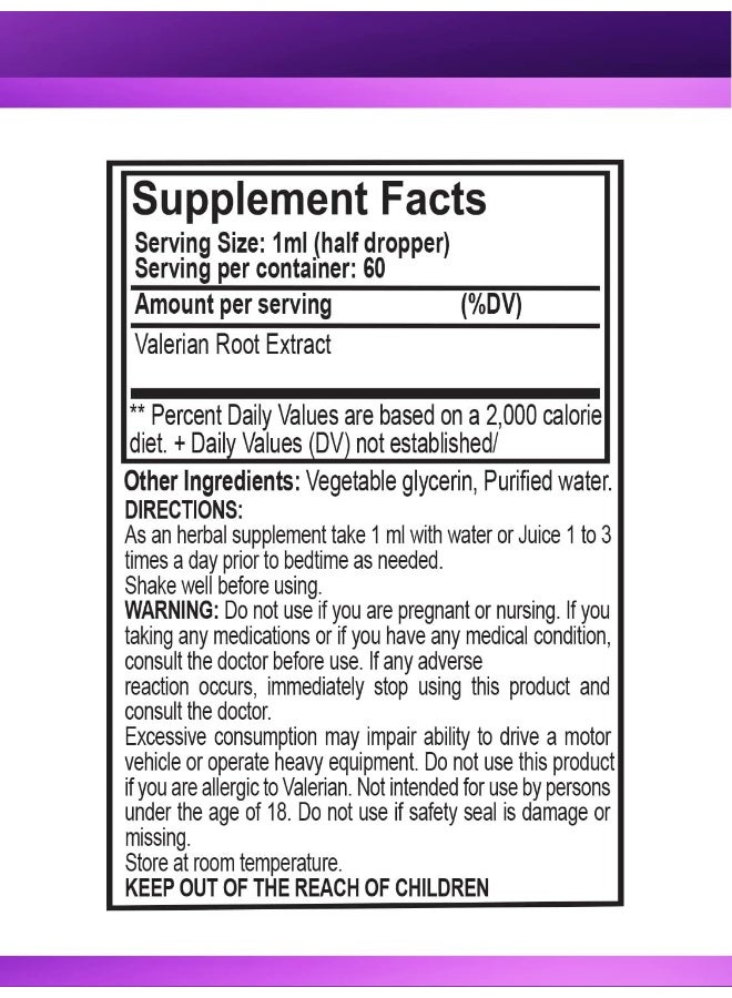 elp essential Valerian Root Extract Drops, 2 fl oz, Sugar Free, Alcohol Free, Non-GMO Gluten Free Liquid - Image 5